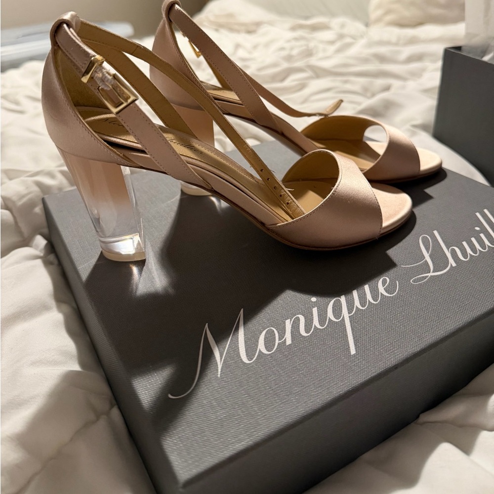 Monique Lhuillier Blush Heels